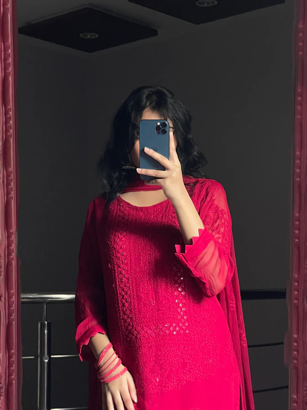 Shadow Sheesha Gala Dress – 2 Pcs Chiffon Dress