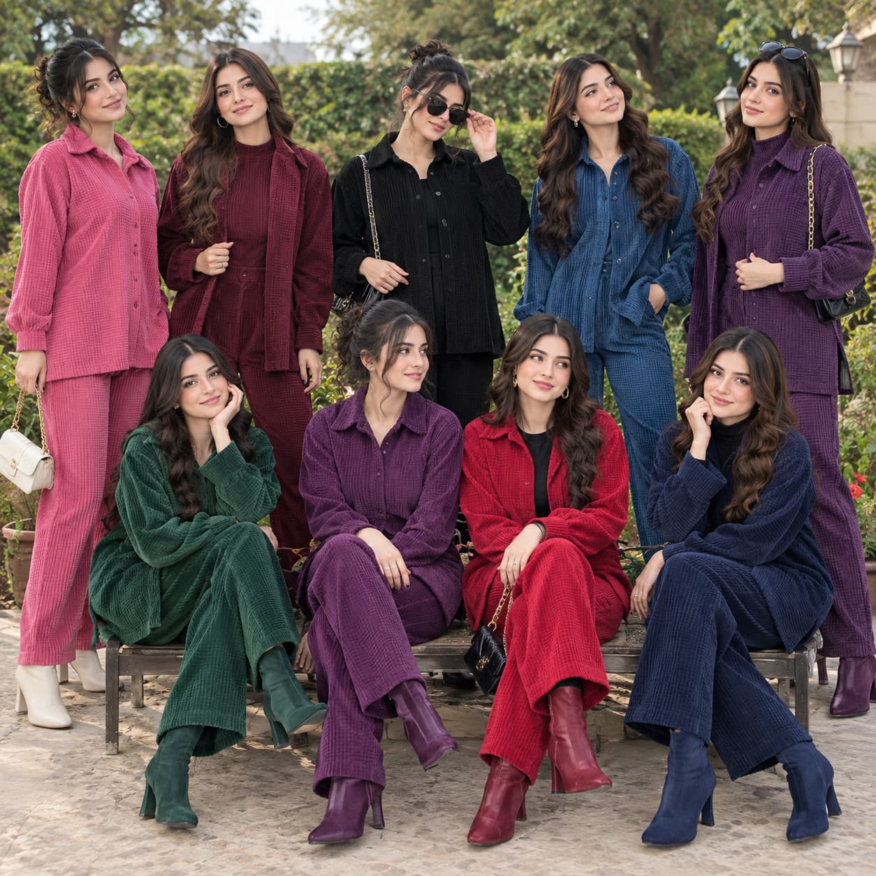 Cortraye Velvet Plain Update colors
