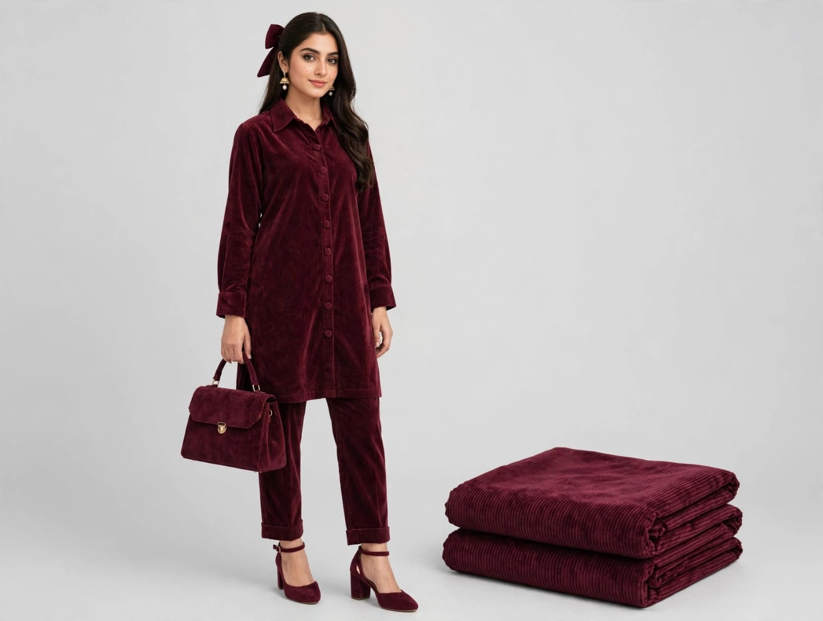 Cortraye Velvet Plain New Colors