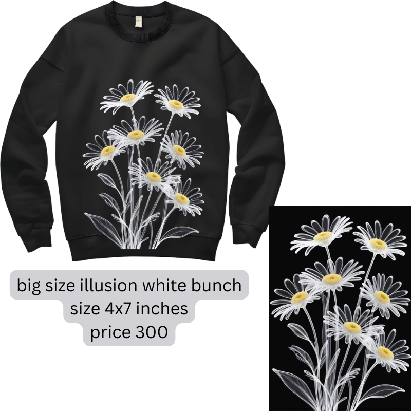 Big illusion white Bunch