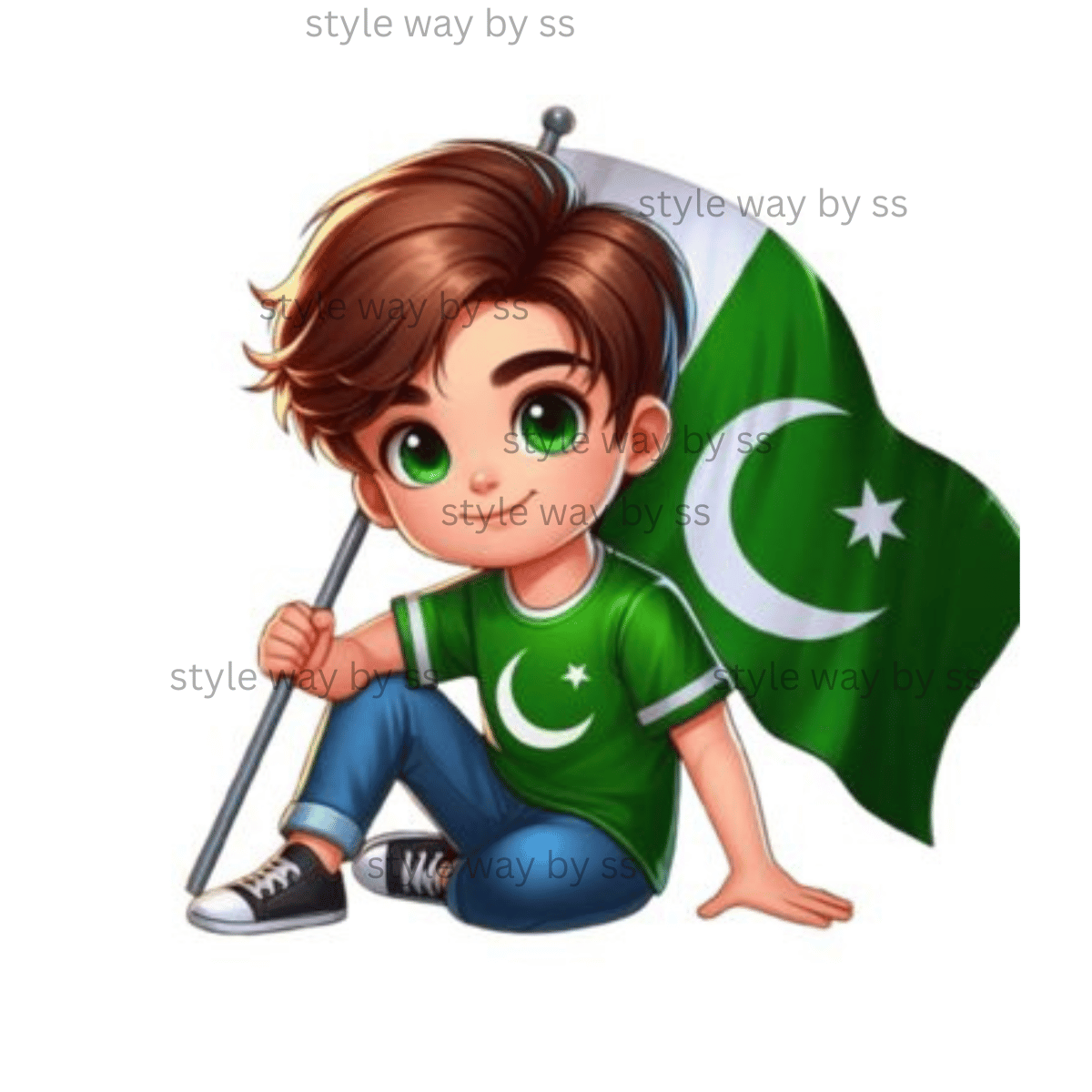 Boys with Flag