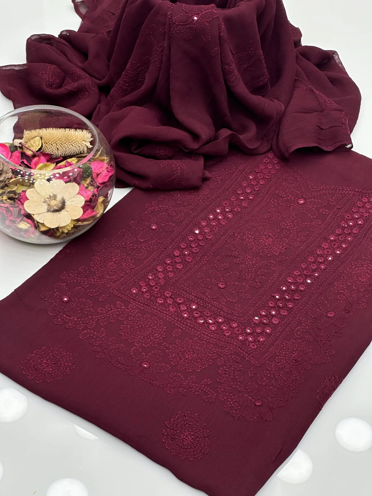 Shadow Sheesha Gala Dress – 2 Pcs Chiffon Dress