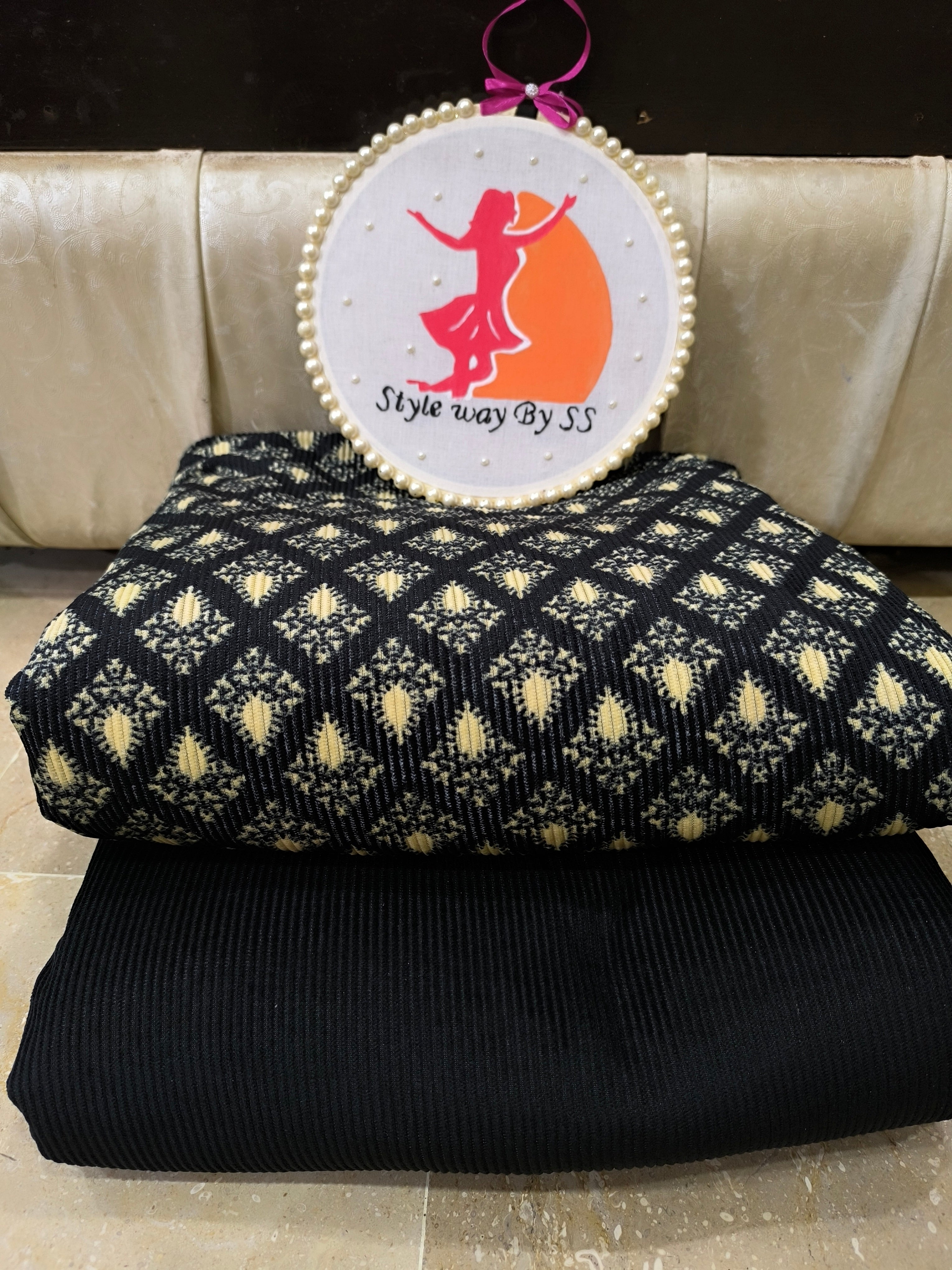 Black Cortraye Velvet antique