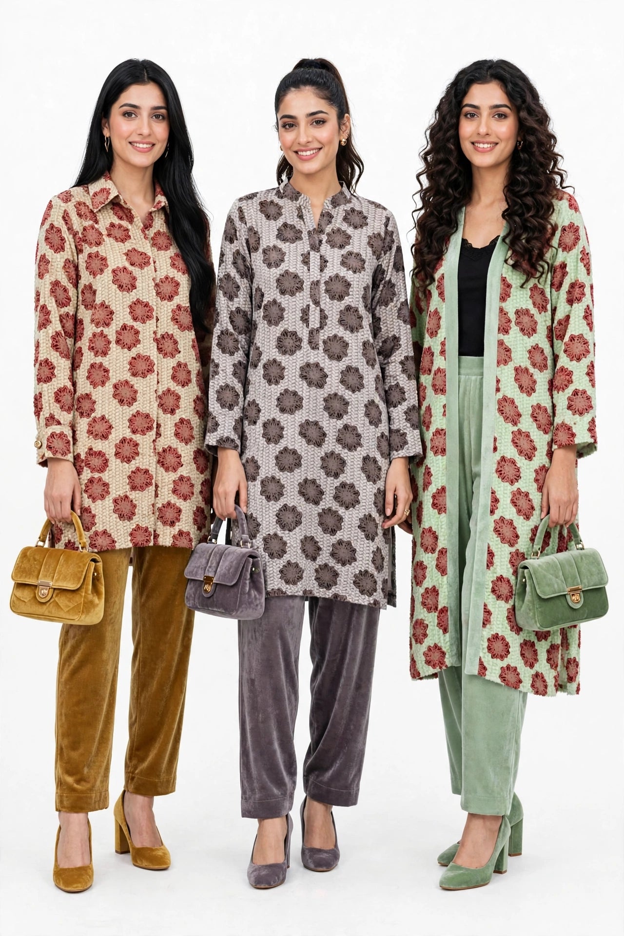 Naram garam 3D Flower Palachi look