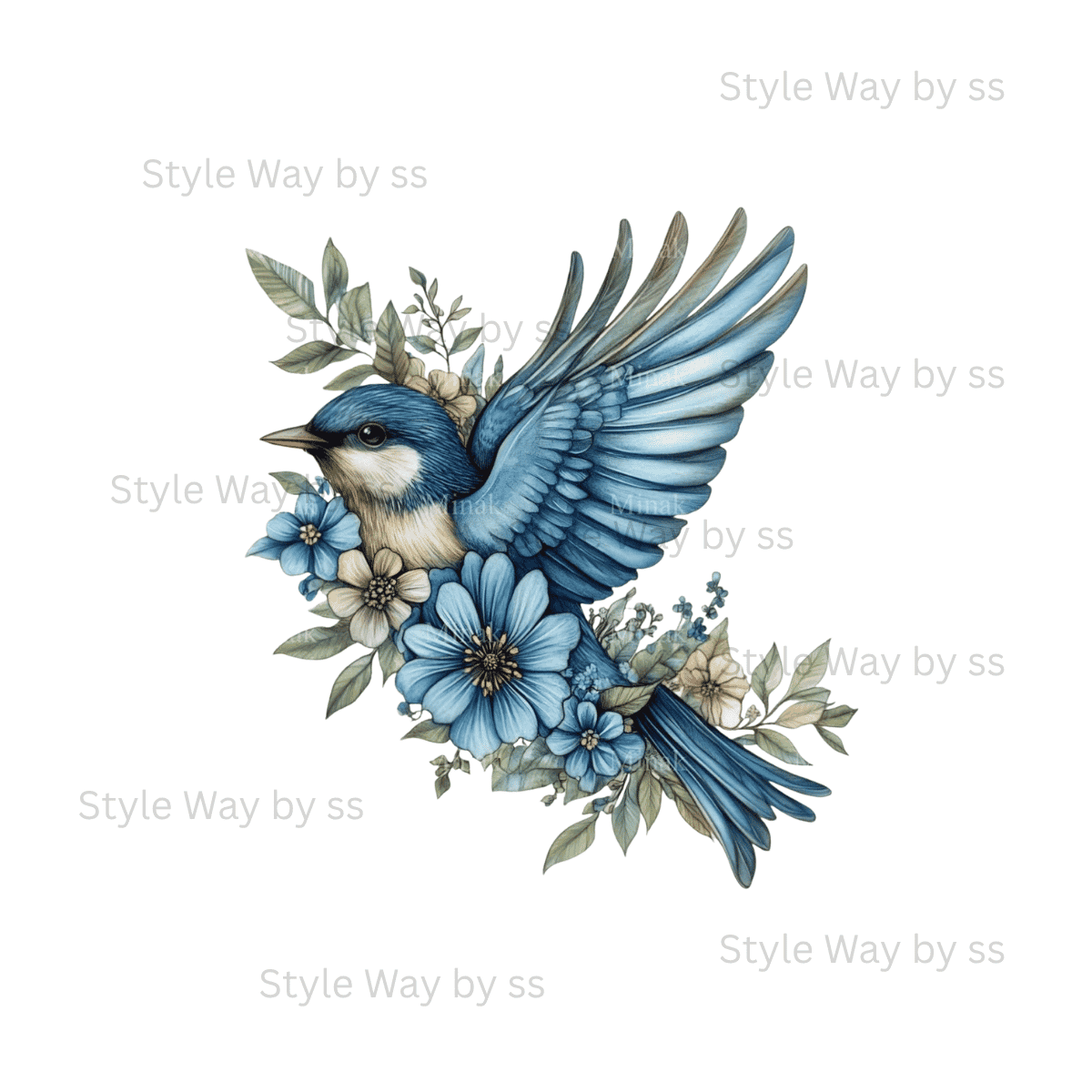 Blue sparrow