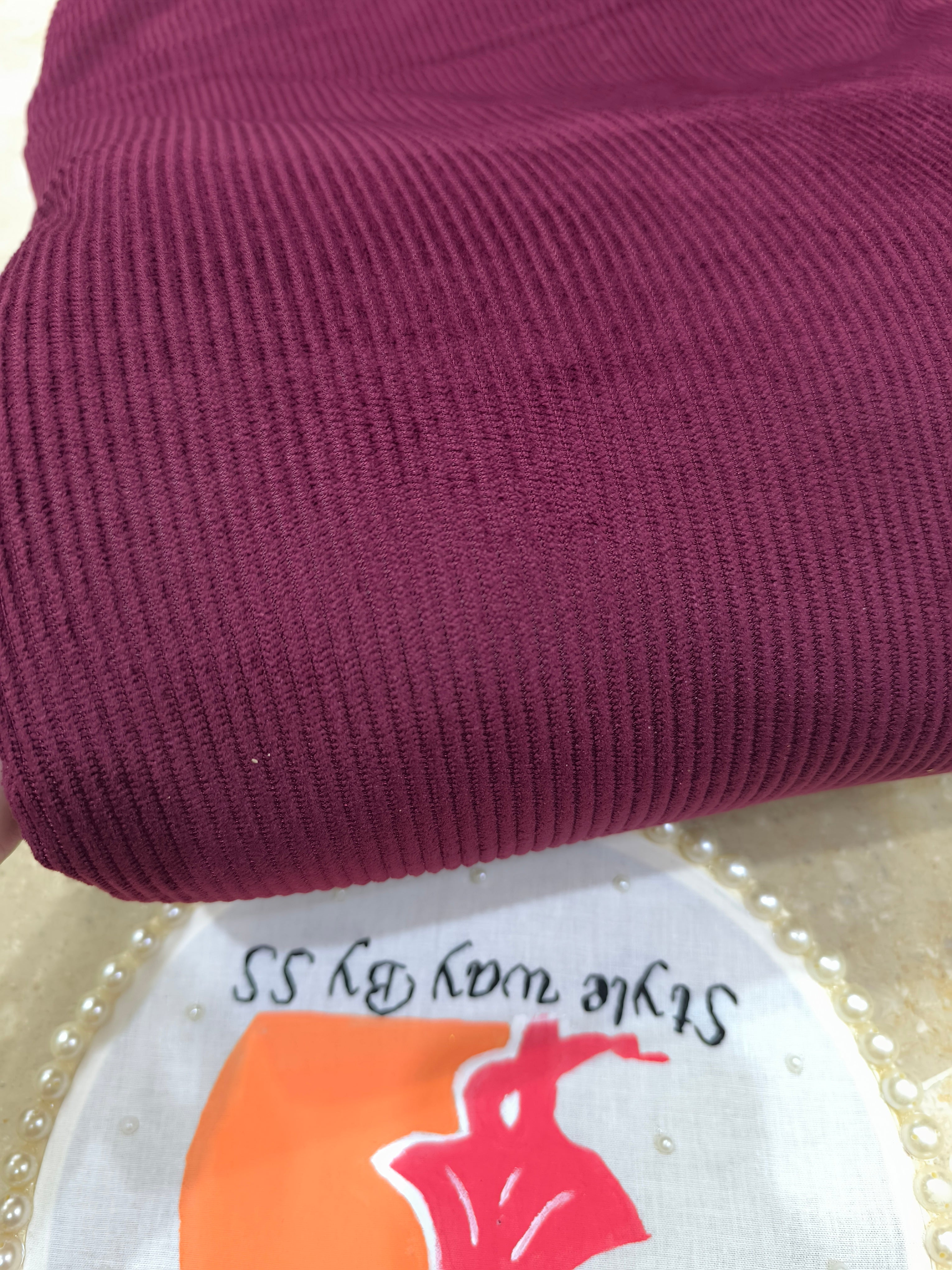 Cortraye Velet Plain lining
