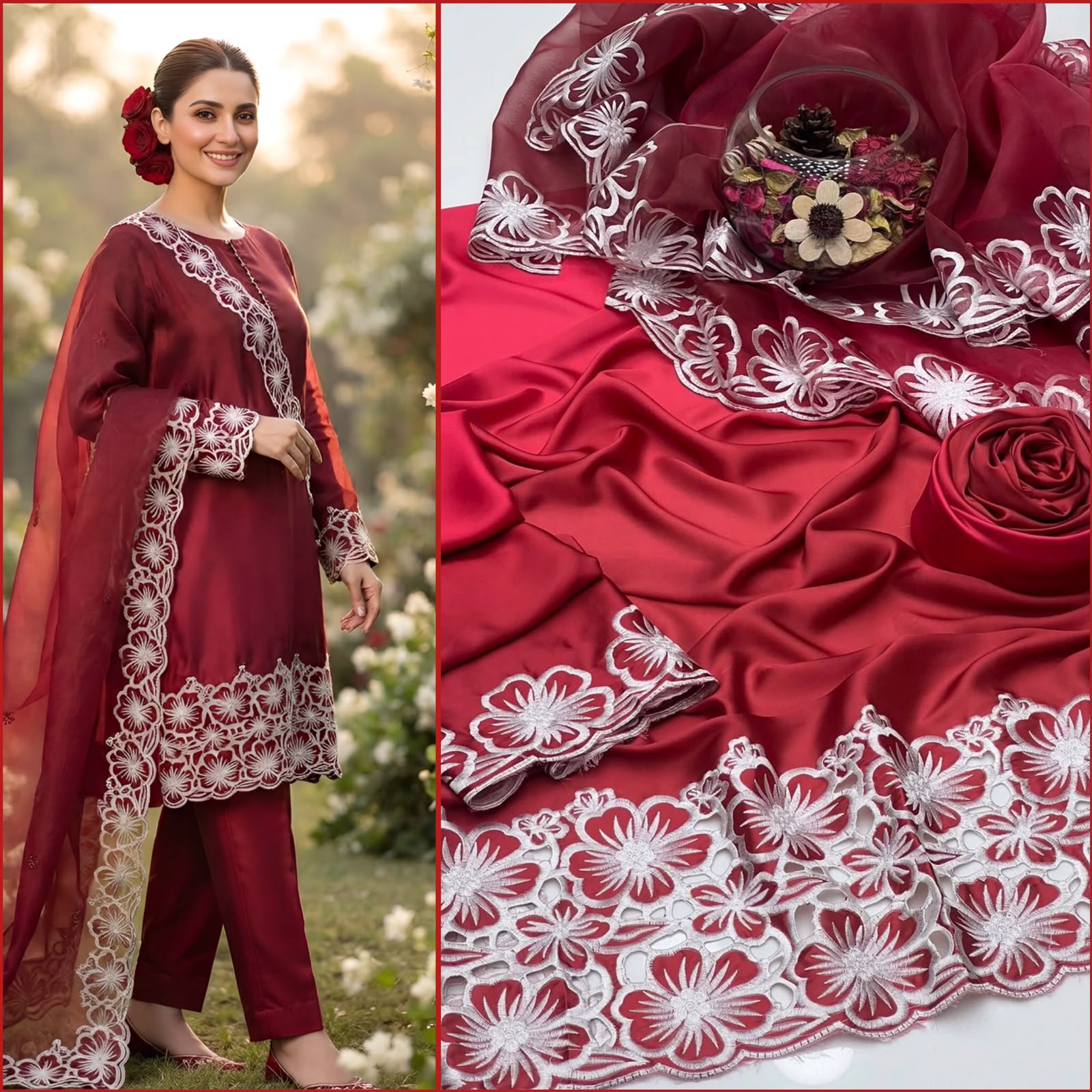 CutWork Silk Trending Design