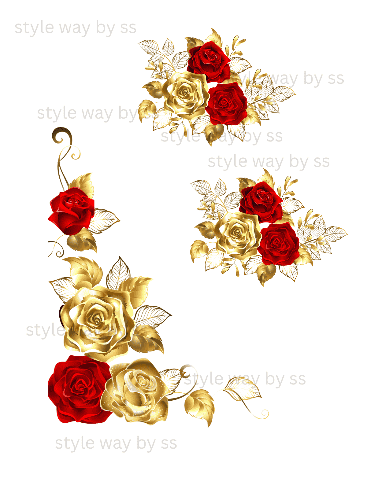 Golden Red corner set