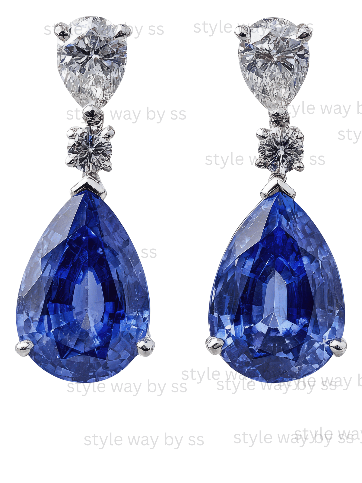 sliver blue tussels