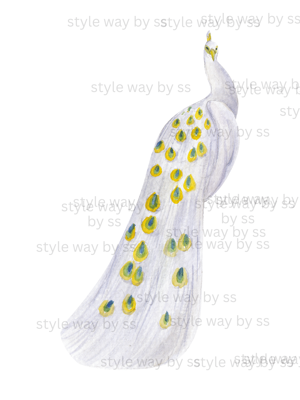 White P cock