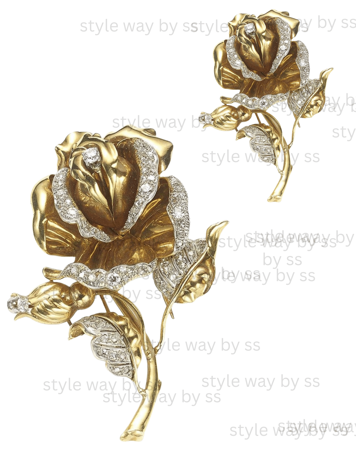 Metallic Golden Rose