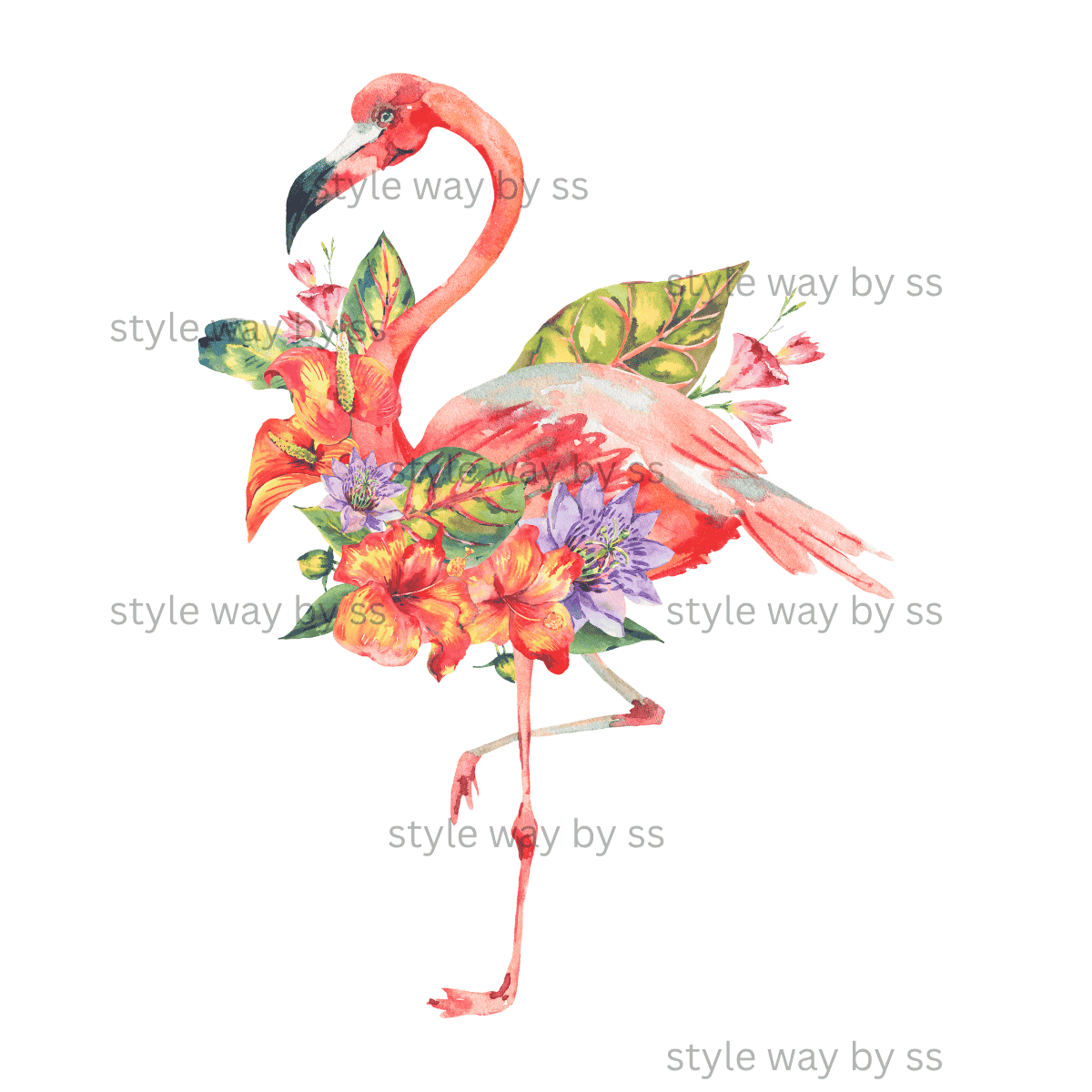 Floral Orstrich